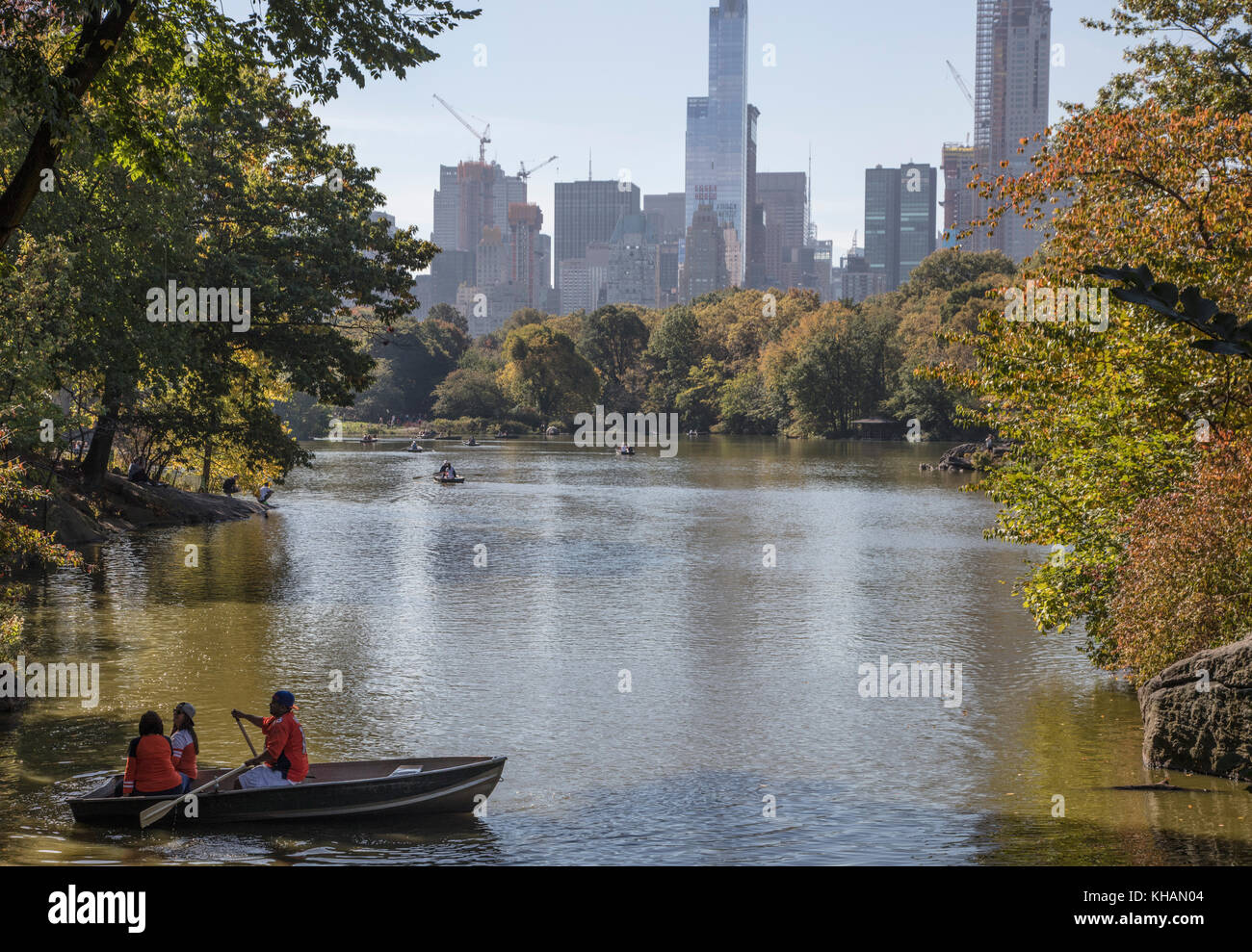 Sonntag im Central Park in New York Stockfoto