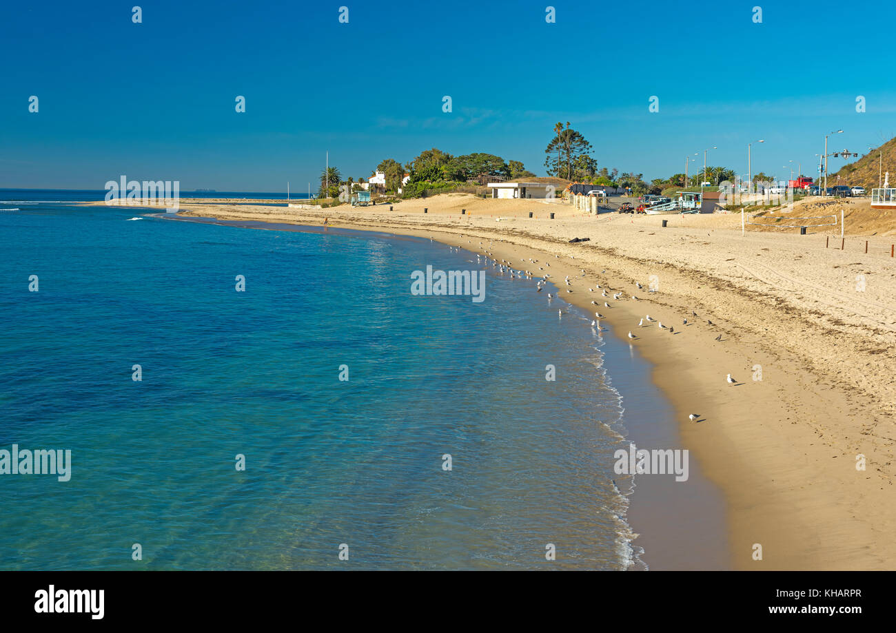 Foto Reiseziel Kalifornien Strand Fotografie türkisfarbenen Meer Wasser Malibu Beach Stockfoto