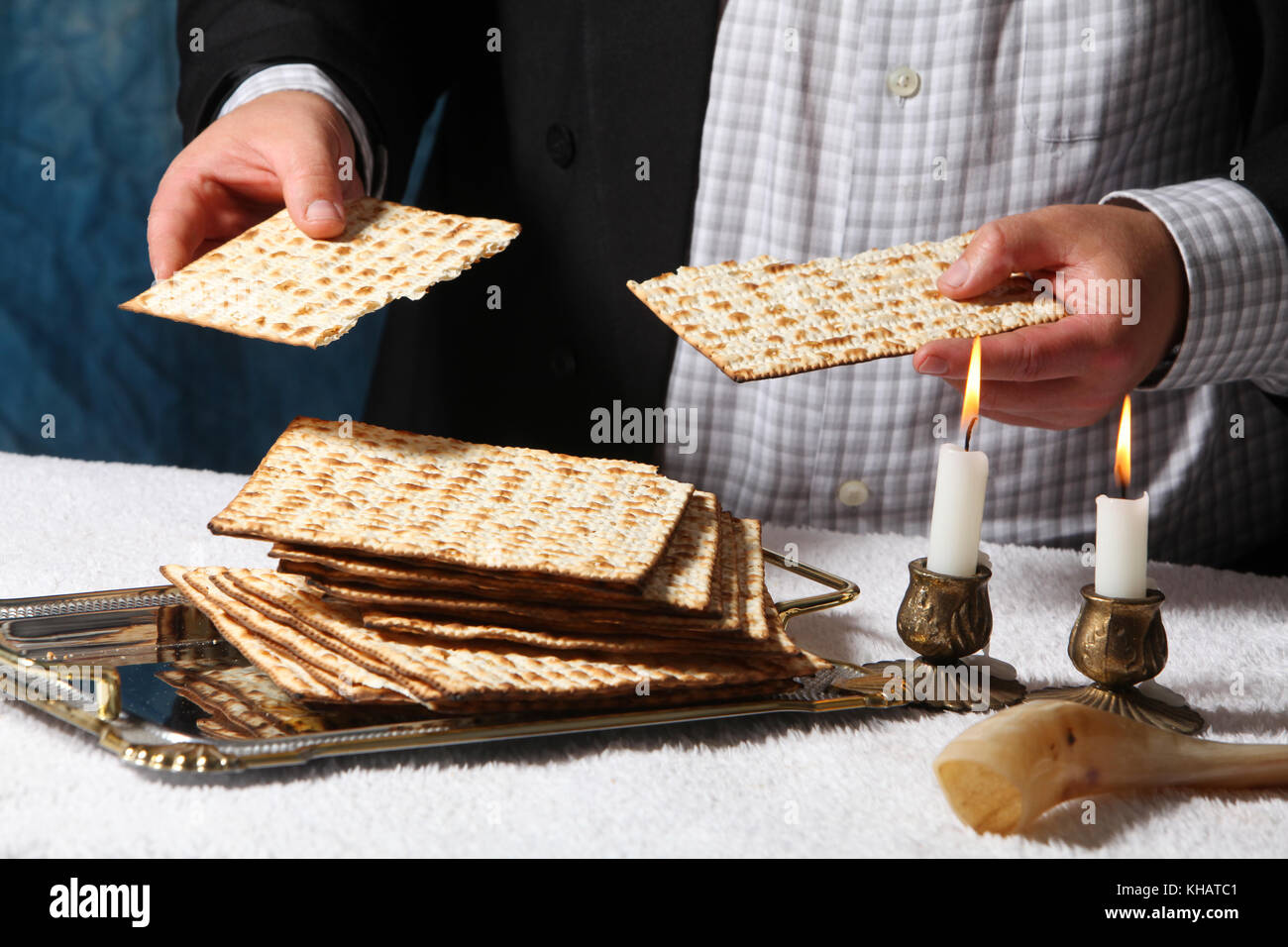 Jüdische Feiertag Symbol, jüdischen Passah jüdischen Pascha Stockfoto