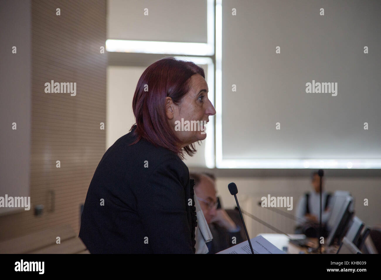 Turin, Italien. 14 Nov, 2017. der ehemalige Ministerpräsident von Italien Enrico Letta sprechen bei Campus Luigi Einaudi in Turin über Europa. Credit: Lorenzo apra/Pacific Press/alamy leben Nachrichten Stockfoto