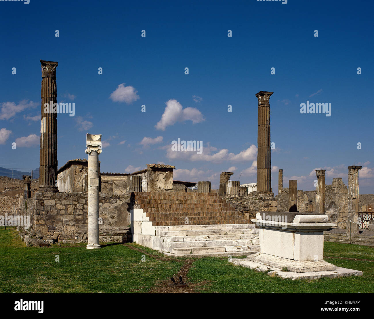 Italien, Pompeji. Tempel des Apollo. 4. Jahrhundert v. Chr. Kampanien. Italien. Stockfoto