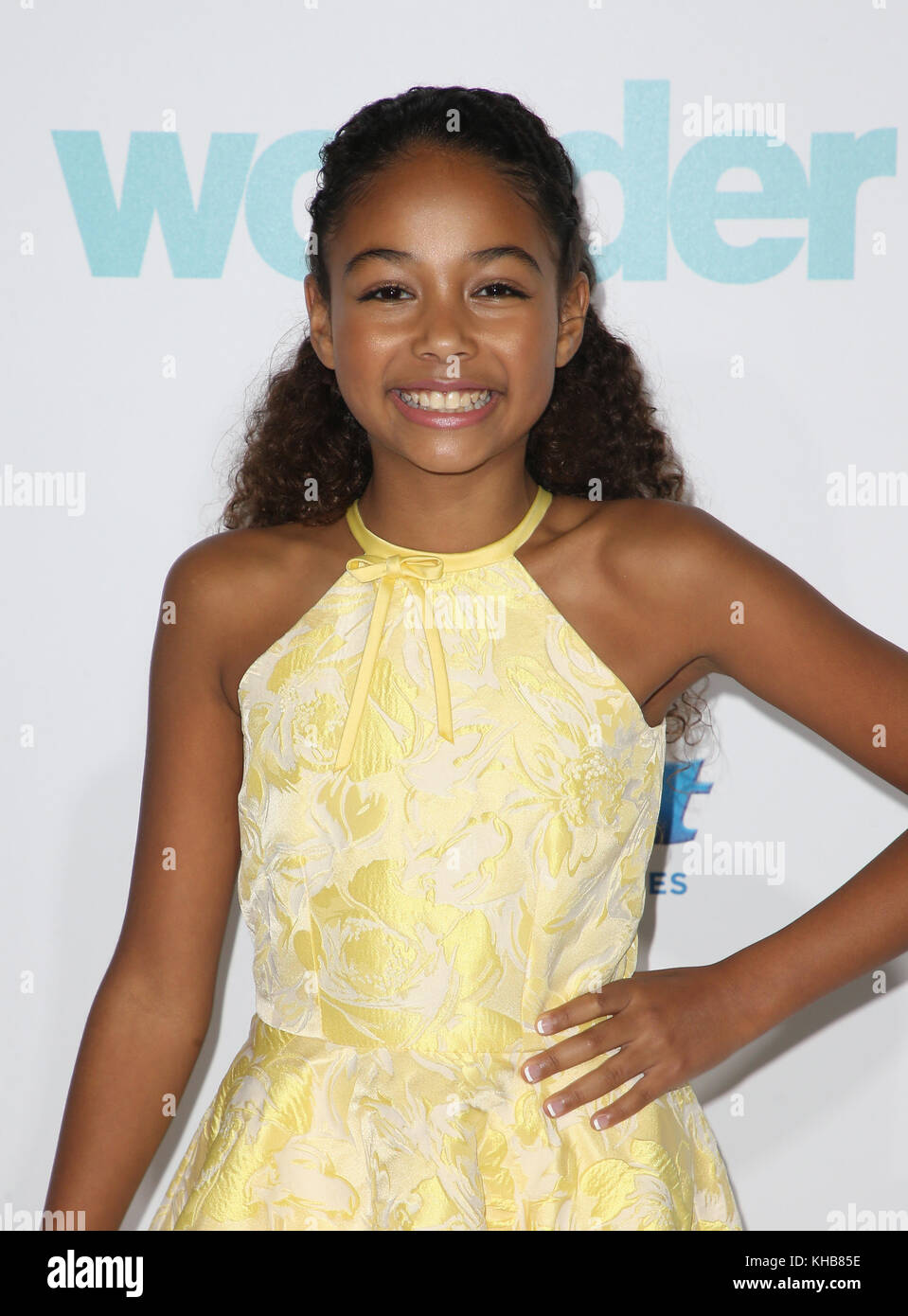 Westwood, Ca. Nov. 2017. Millie Davis, bei Premiere Von Lionsgates "Wonder" am 14. November 2017 im Regency Village Theatre in Westwood, Kalifornien. Kredit: Faye Sadou/Media Punch/Alamy Live News Stockfoto