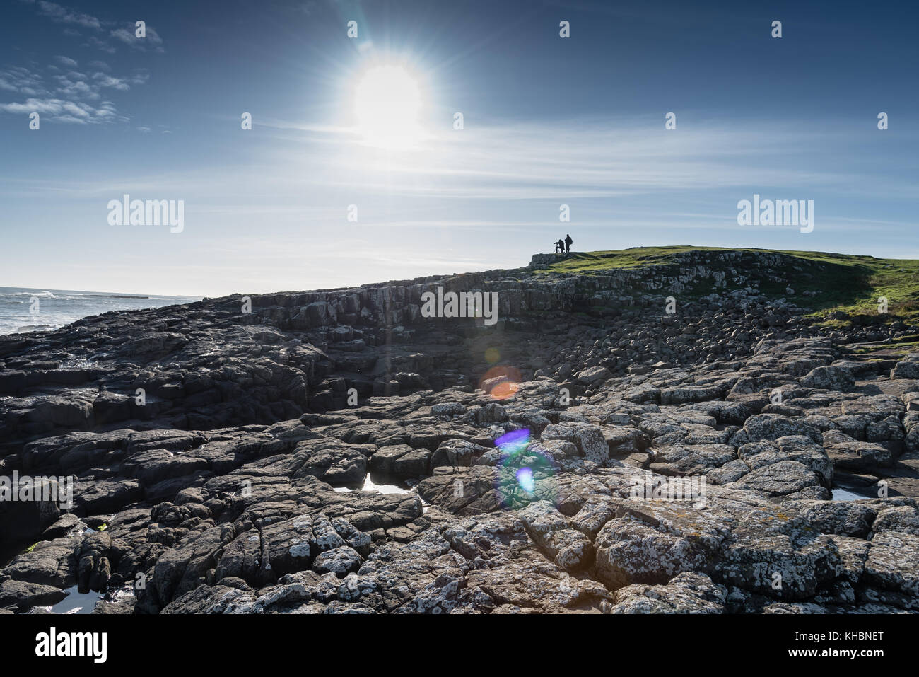 Northumbrian Küste Stockfoto