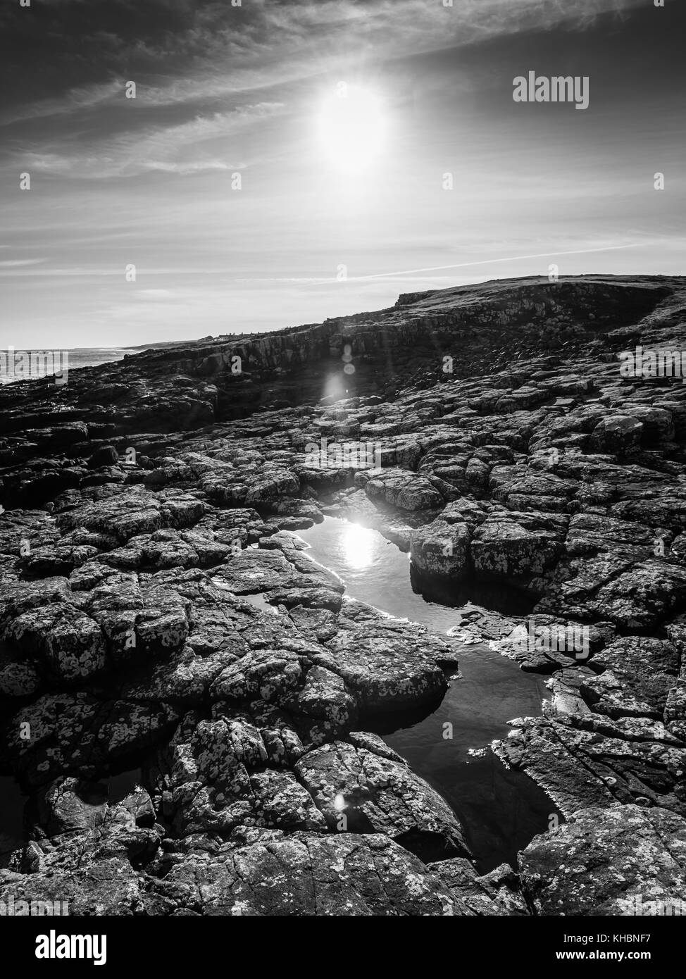 Northumbrian Küste Stockfoto