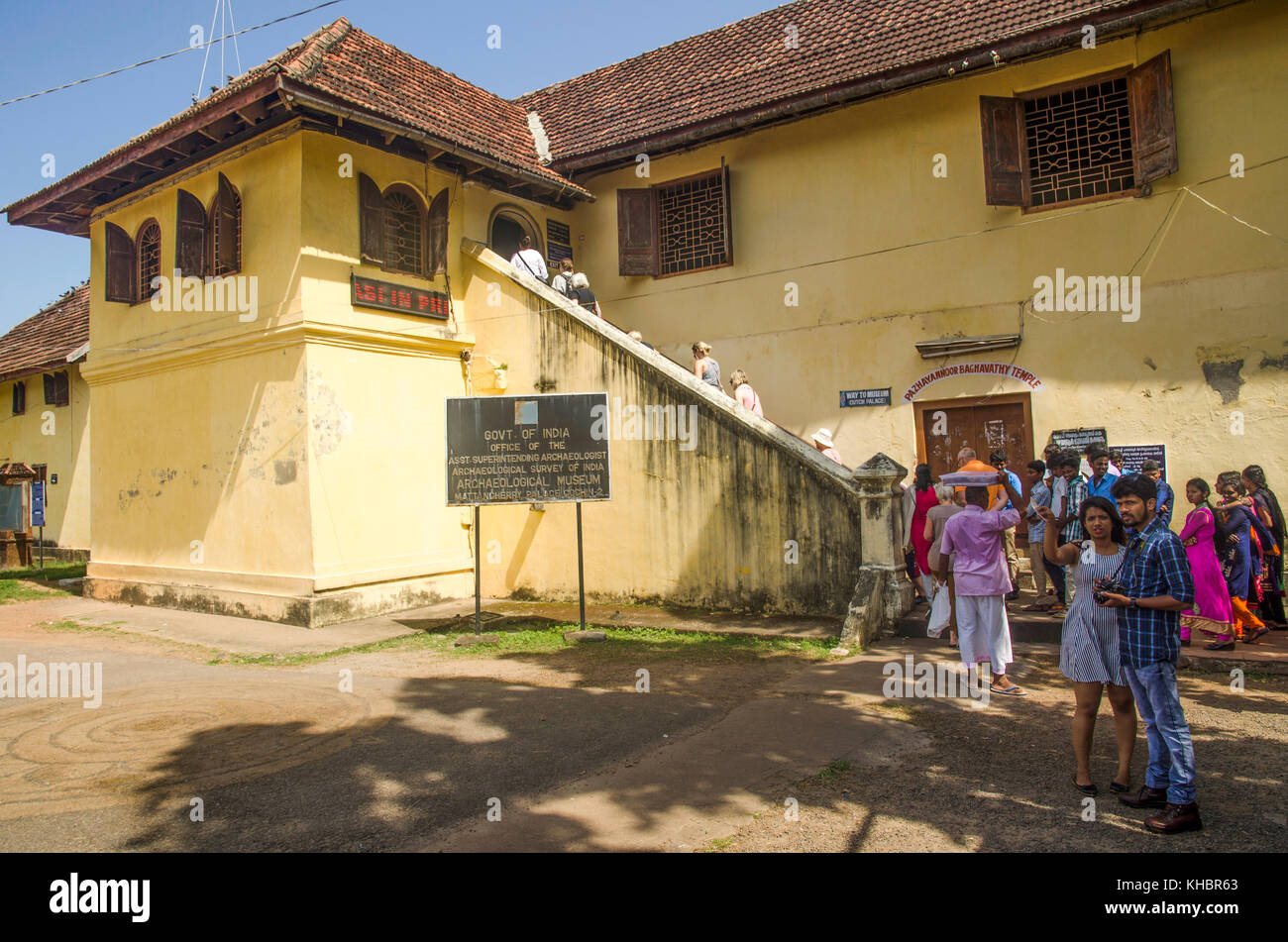 Mattancherry oder Niederländisch Palast, Fort Cochin, Kerala, Indien Stockfoto