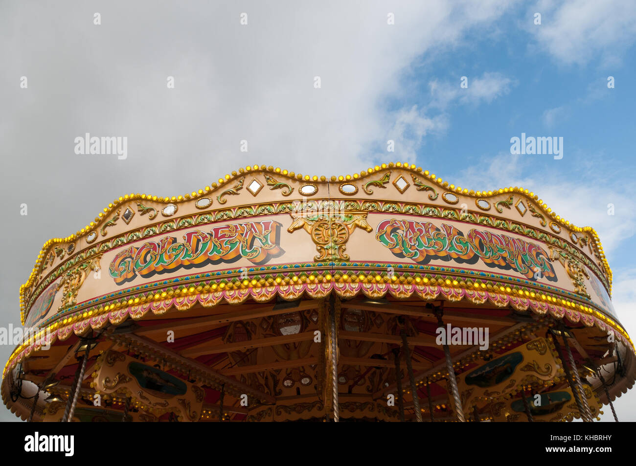 Kirmes Frohe Runde wechseln Stockfoto
