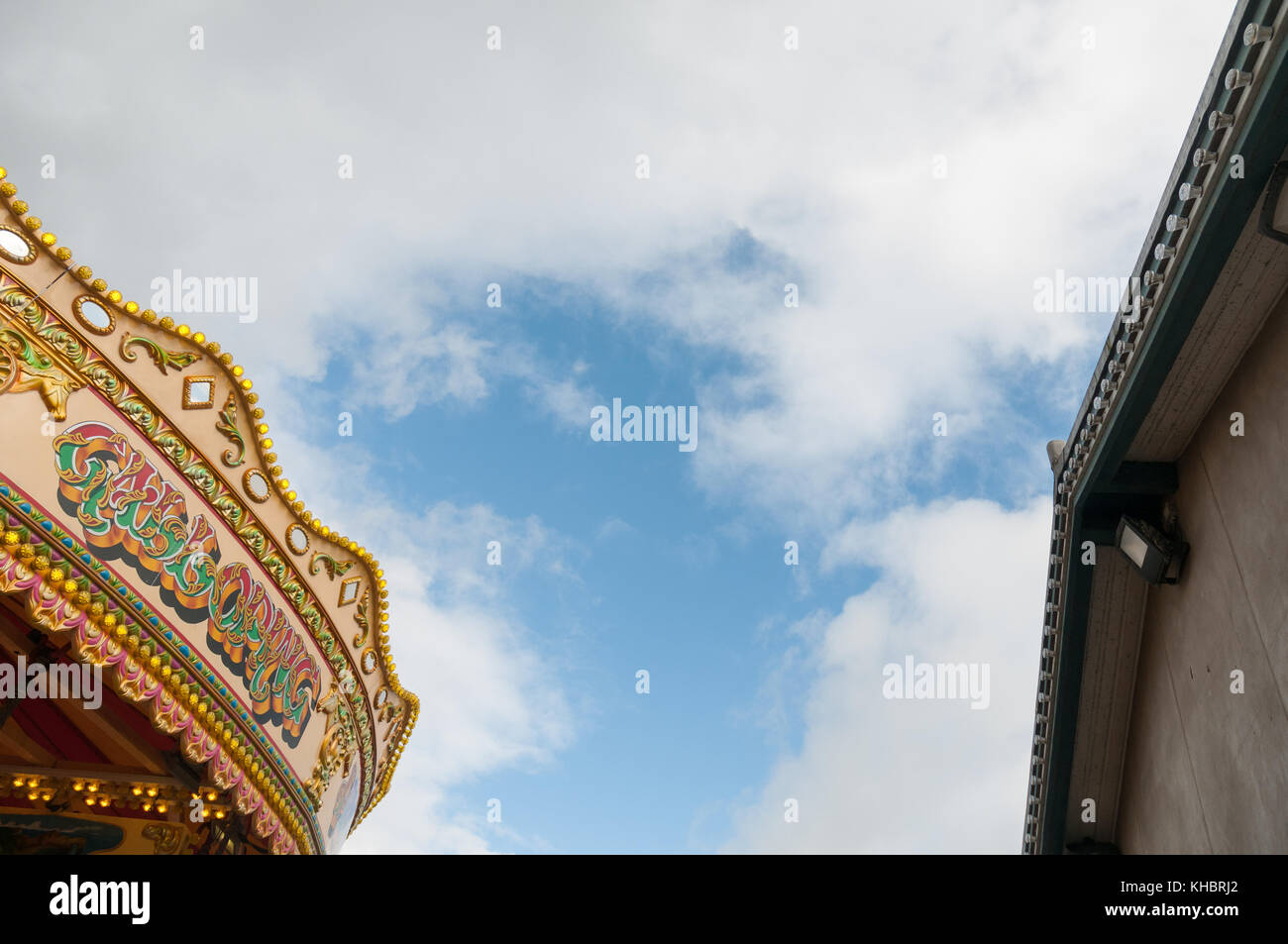 Kirmes Frohe Runde wechseln Stockfoto