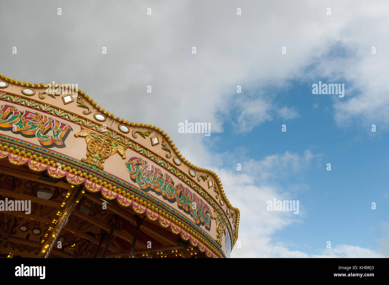 Kirmes Frohe Runde wechseln Stockfoto