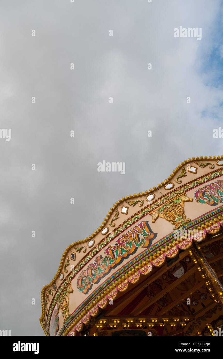 Kirmes Frohe Runde wechseln Stockfoto