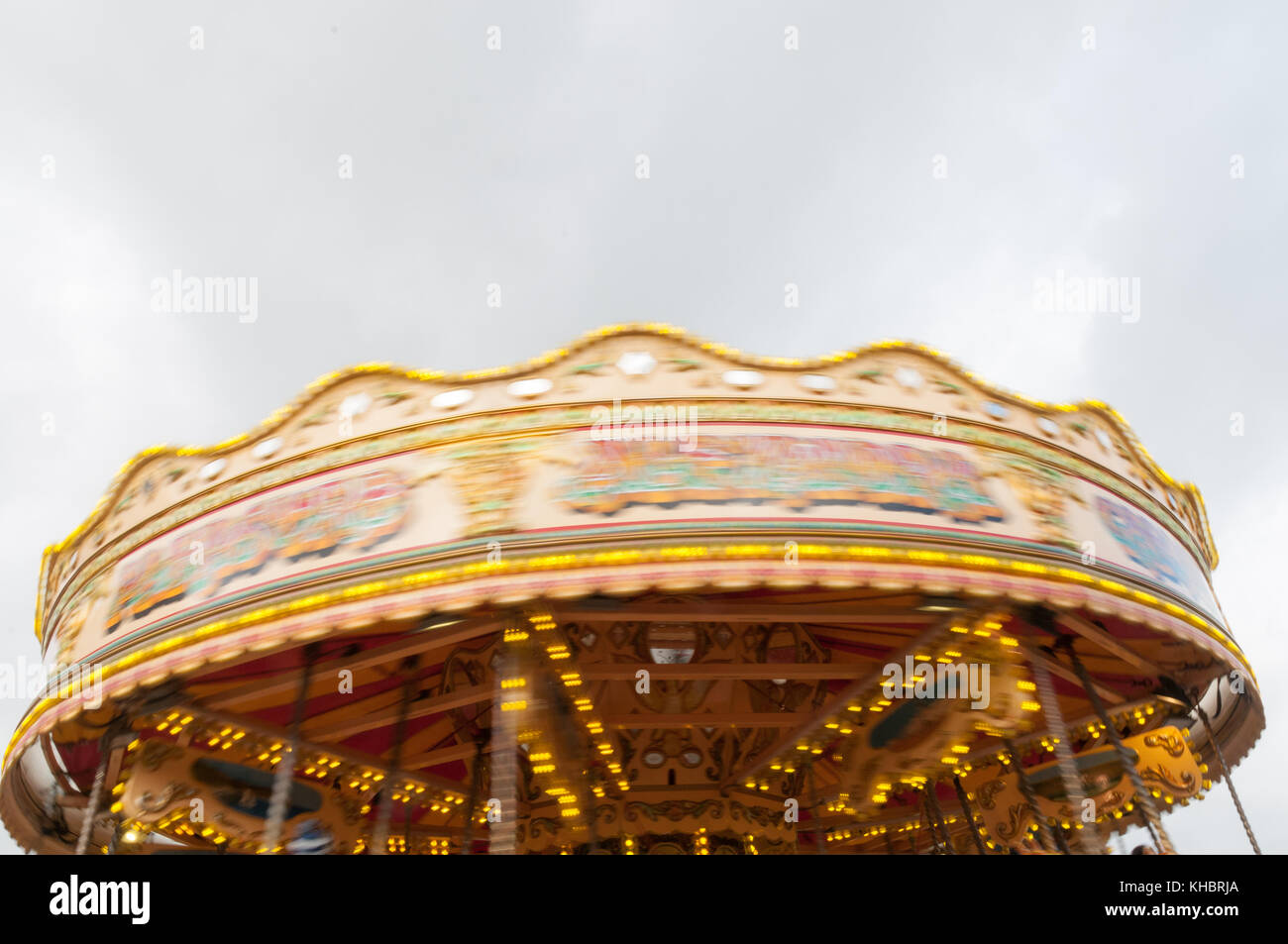 Kirmes Frohe Runde wechseln Stockfoto