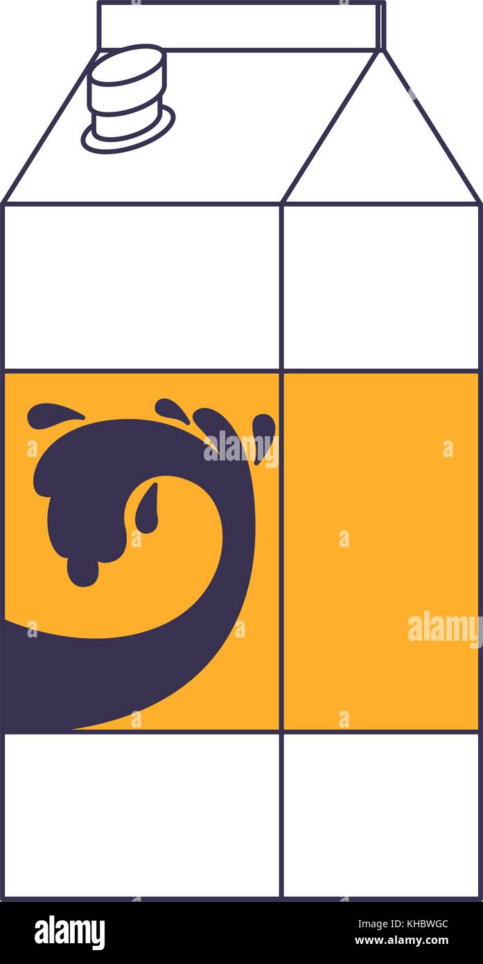 Milch Karton Symbol In Farbe Abschnitte Silhouette Stock Vektorgrafik Alamy