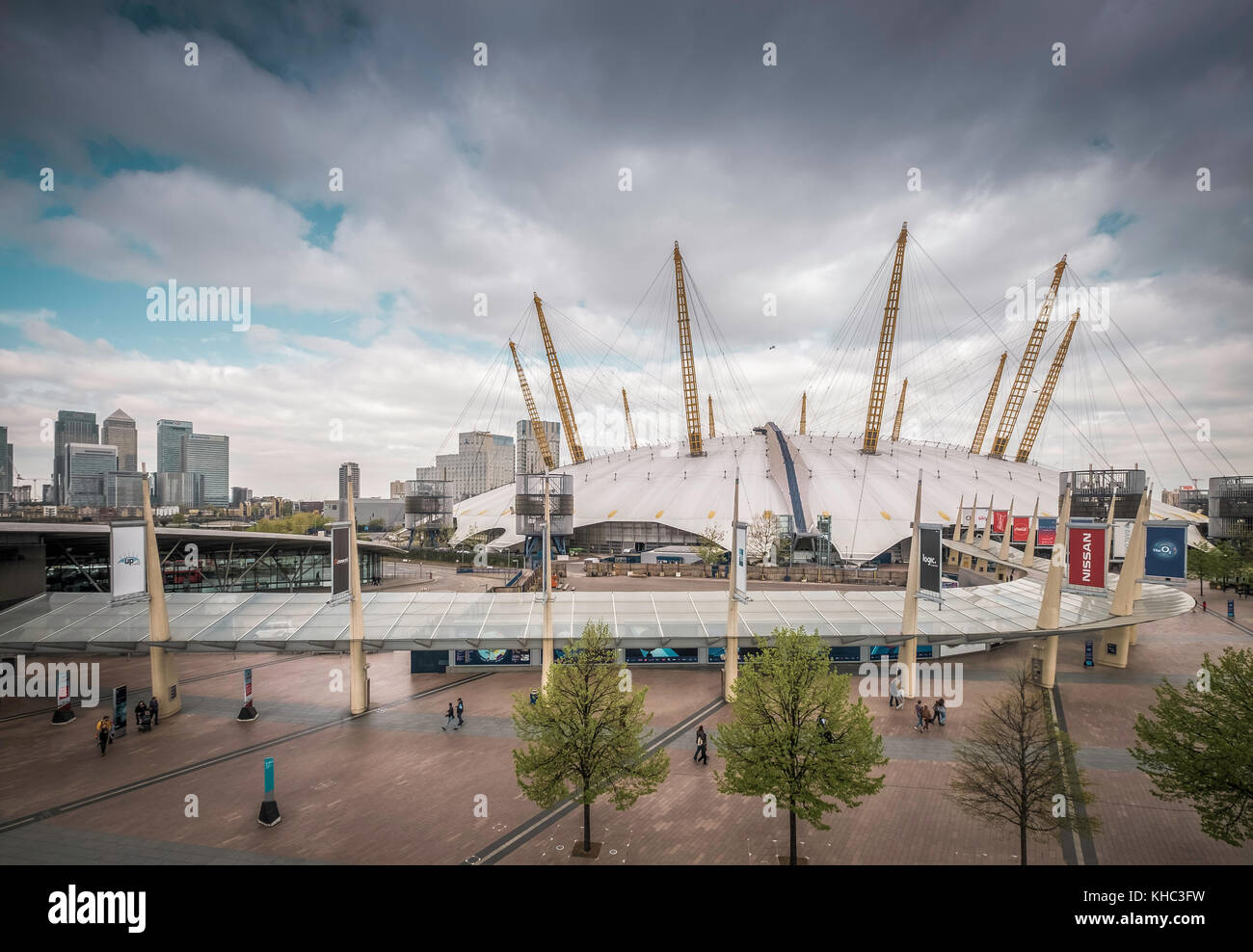 Die O2-Arena auf der Halbinsel von Greenwich in London, UK. Stockfoto