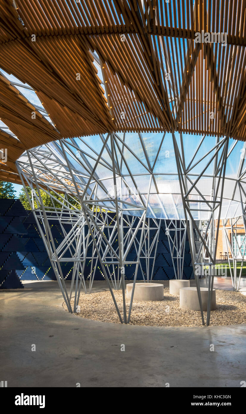 2017 Serpentine Pavillon in Kensington Gardens, London, UK. Stockfoto