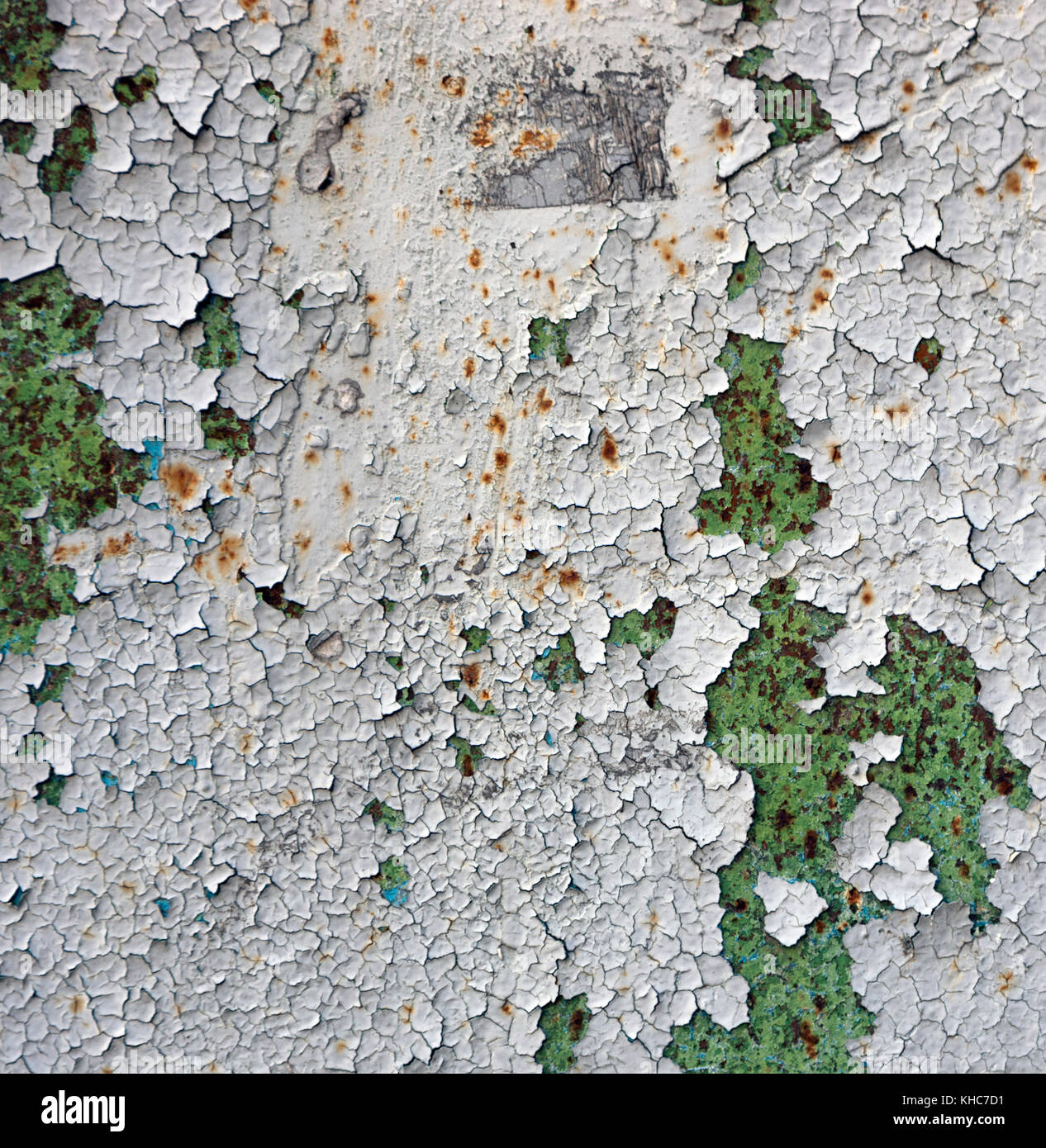 Alte bemalte rostiges Metall wand Textur. Vintage Effekt. Stockfoto