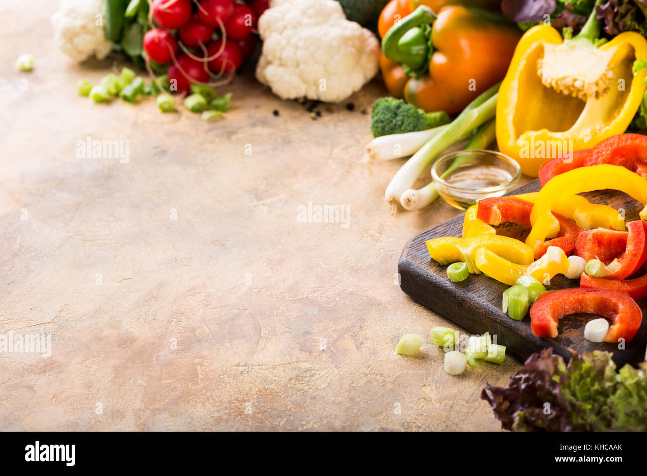Frisches rohes Gemüse Stockfoto