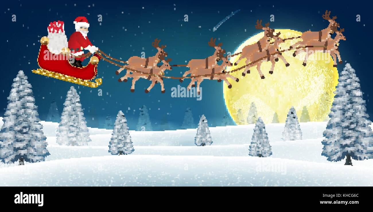 Weihnachts Schneekugel Mit Musik – Weihnachtsmann & Rentier über Dorf, Spielt „Santa Claus Is Coming To Town“, 16,5 Cm Hoch