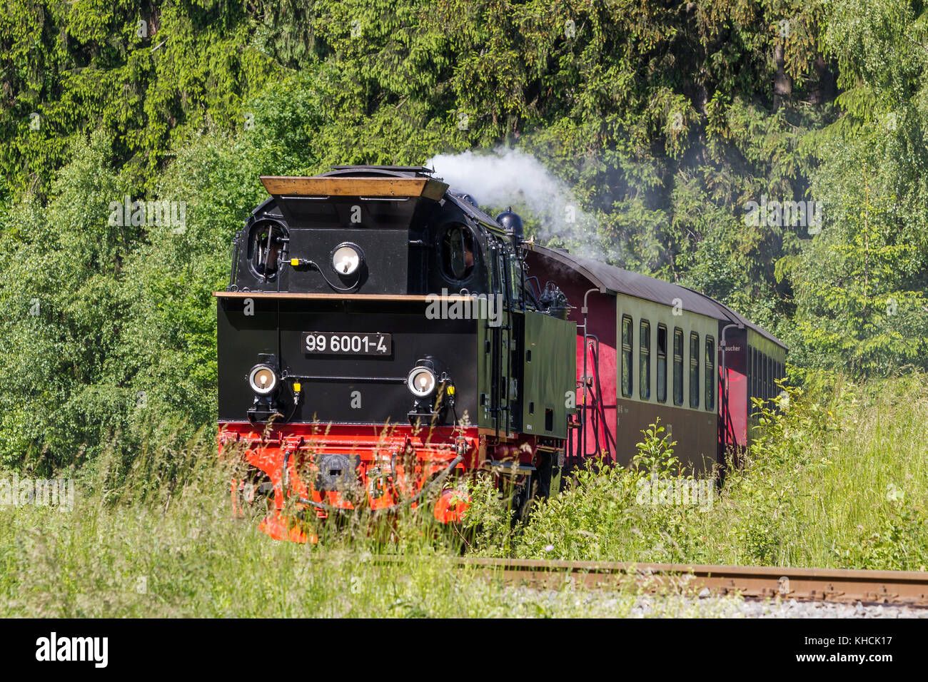 Harzer Schmalspurbahn Selketalbahn Stockfoto