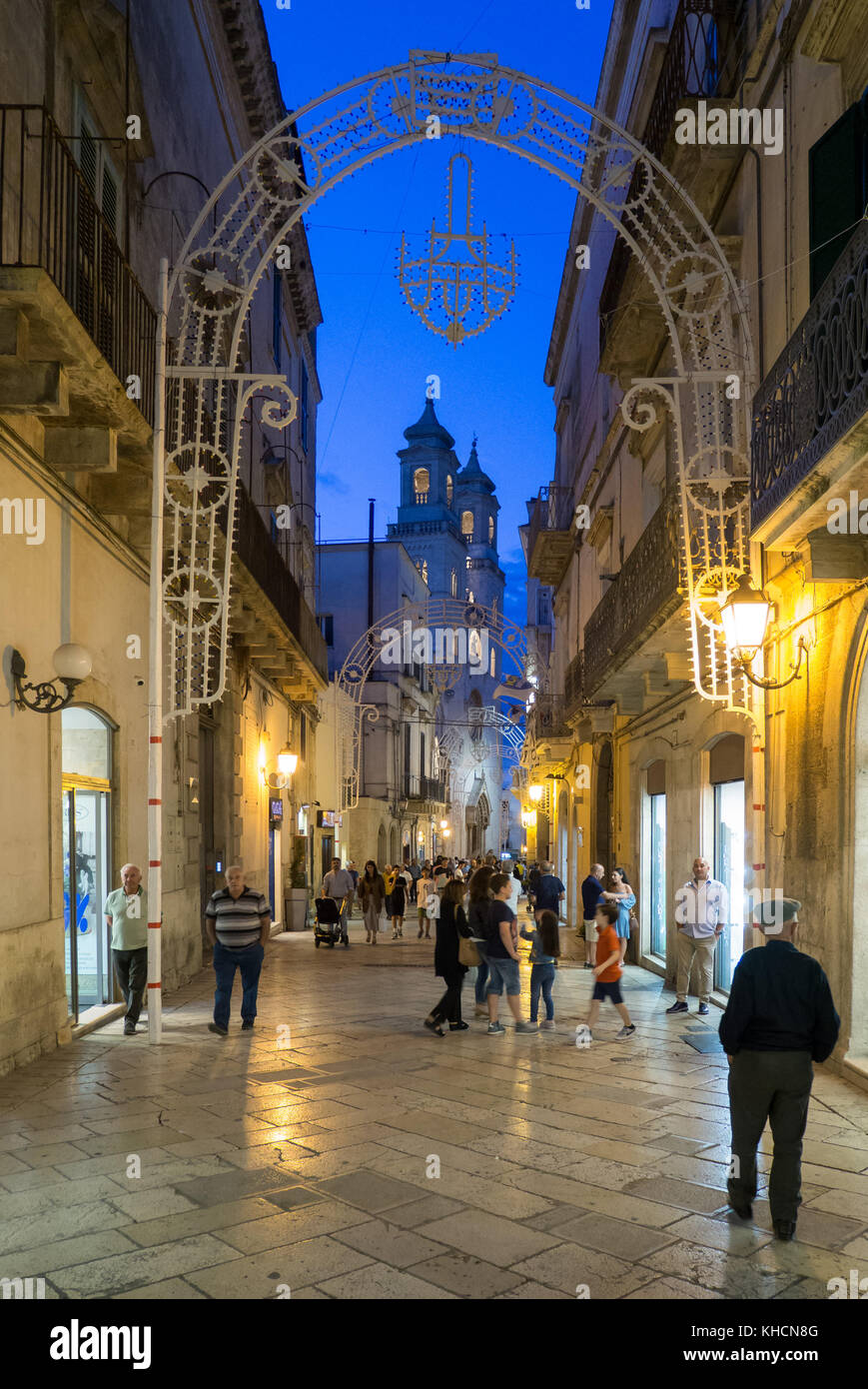 Altamura, Italien - das historische Zentrum der Stadt in der Provinz Bari, Apulien, Süditalien Stockfoto