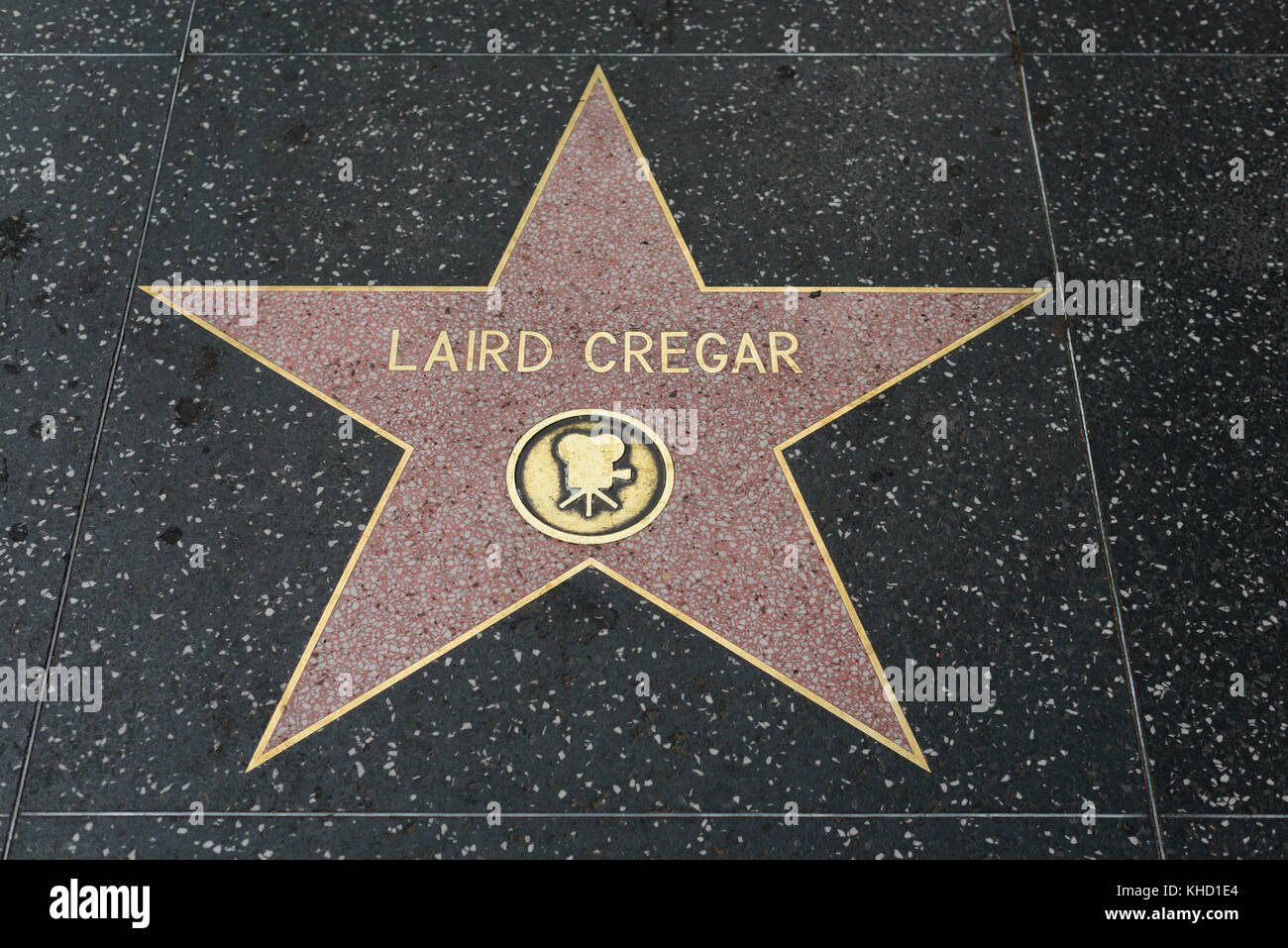 HOLLYWOOD, CA - DEZEMBER 06: Laird Gregar Star auf dem Hollywood Walk of Fame in Hollywood, Kalifornien am 6. Dezember 2016. Stockfoto