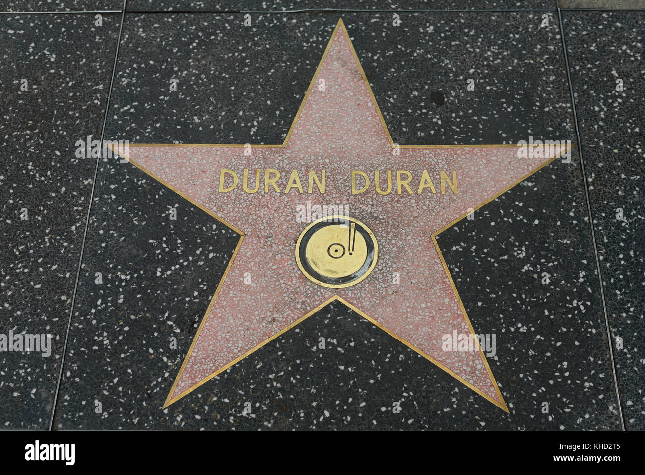 HOLLYWOOD, CA - DEZEMBER 06: DURAN Duran Star auf dem Hollywood Walk of Fame in Hollywood, Kalifornien am 6. Dezember 2016. Stockfoto