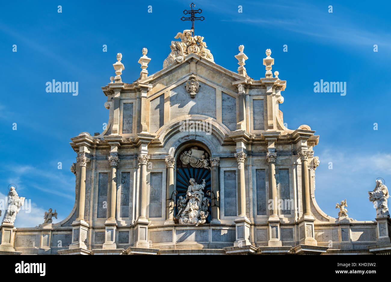 Kathedrale der hl. Agatha in Catania - Sizilien, Italien Stockfoto