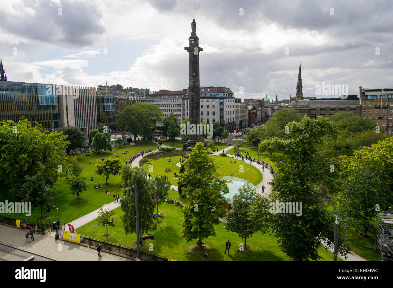 Die Melville Denkmal in St Andrew Square, Edinburgh, Schottland Stockfoto