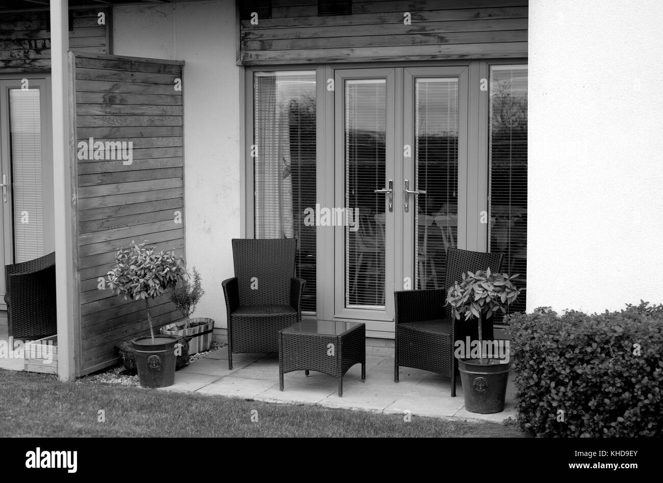 November 2017 - moderner urbaner Outdoor-Wohnraum Stockfoto