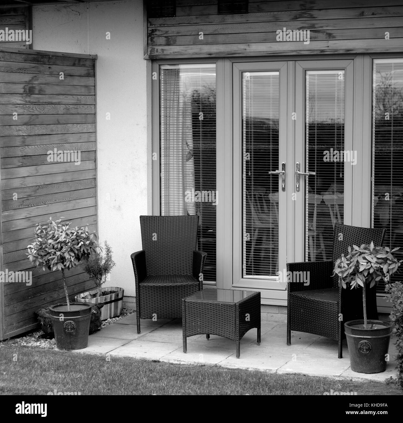 November 2017 - moderner urbaner Outdoor-Wohnraum Stockfoto