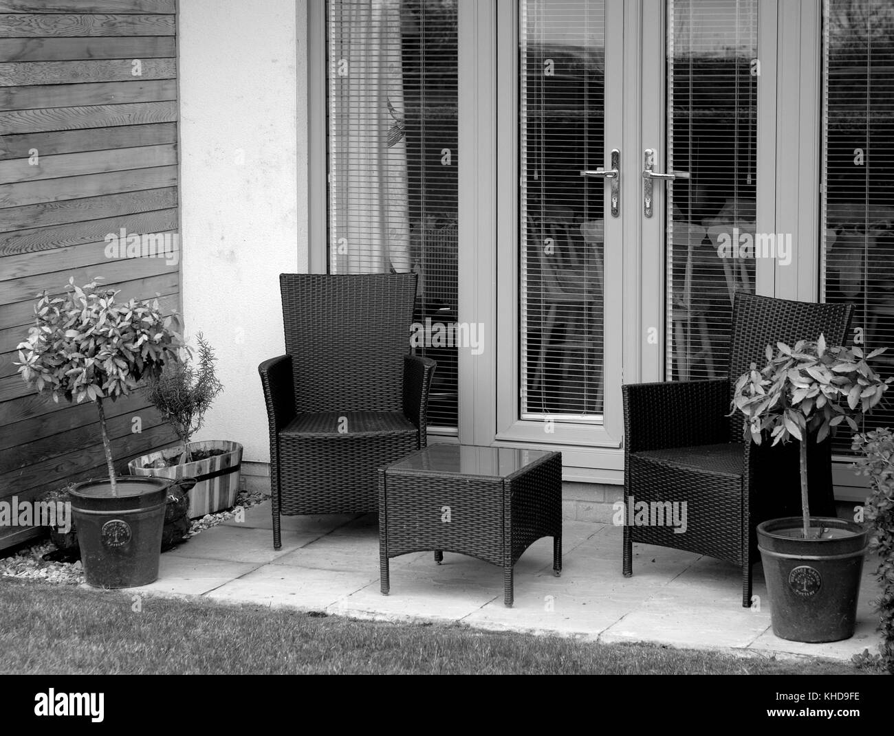 November 2017 - moderner urbaner Outdoor-Wohnraum Stockfoto