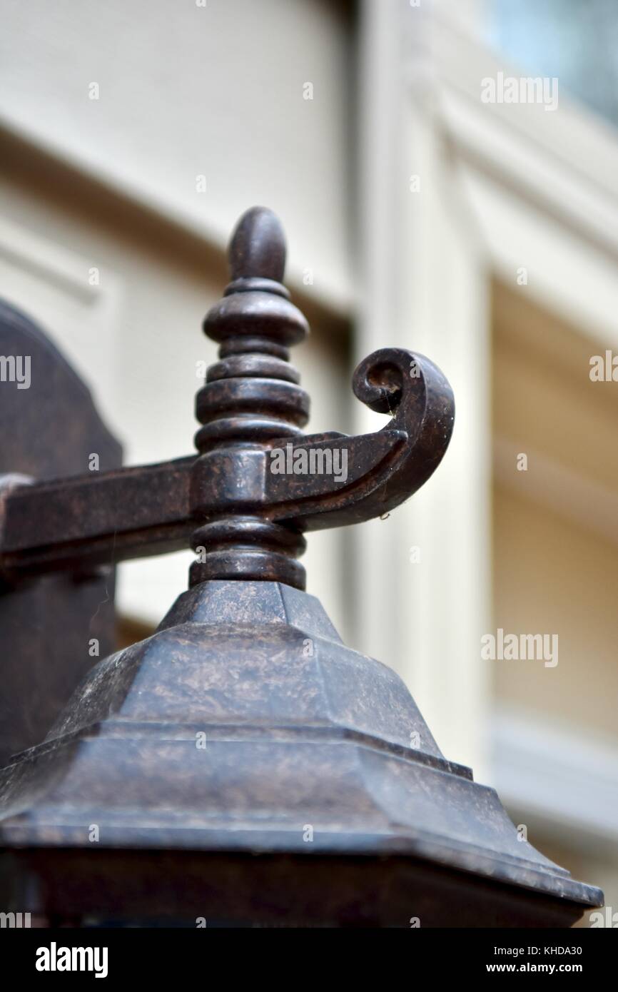 Außenbeleuchtung an der Außenseite des Hauses Stockfoto