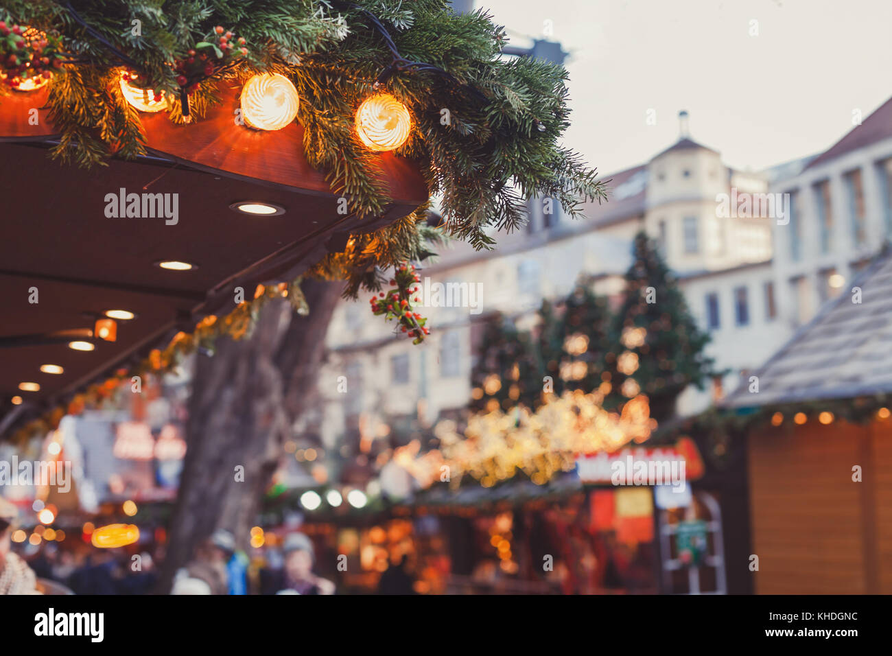 Weihnachtsmarkt in Deutschland Stockfoto