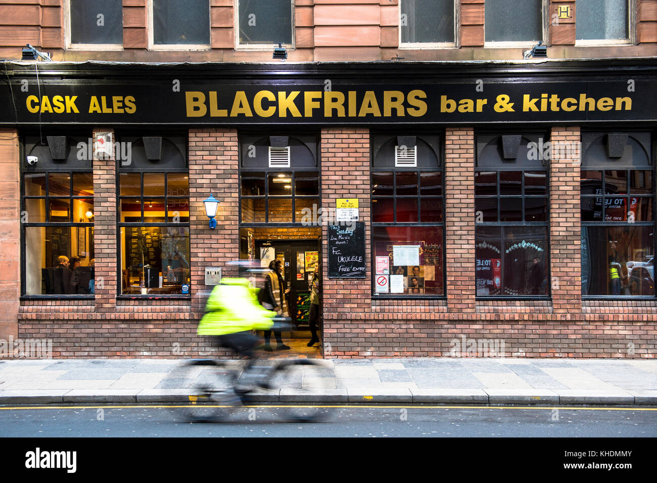 Vereinigtes Königreich, Schottland, Glasgow, BLACKFRIARS PUB IM STADTZENTRUM Stockfoto