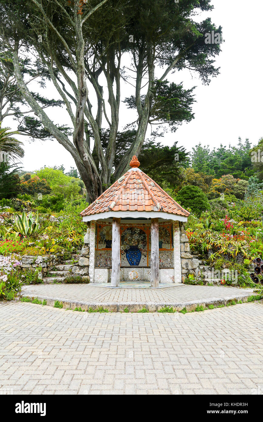 Tresco Abbey Gardens, Tresco, Isles of Scilly, England, Großbritannien Stockfoto Tresco Abbey Gardens, Tresco, Isles of Scilly, England, Großbritannien Stockfoto