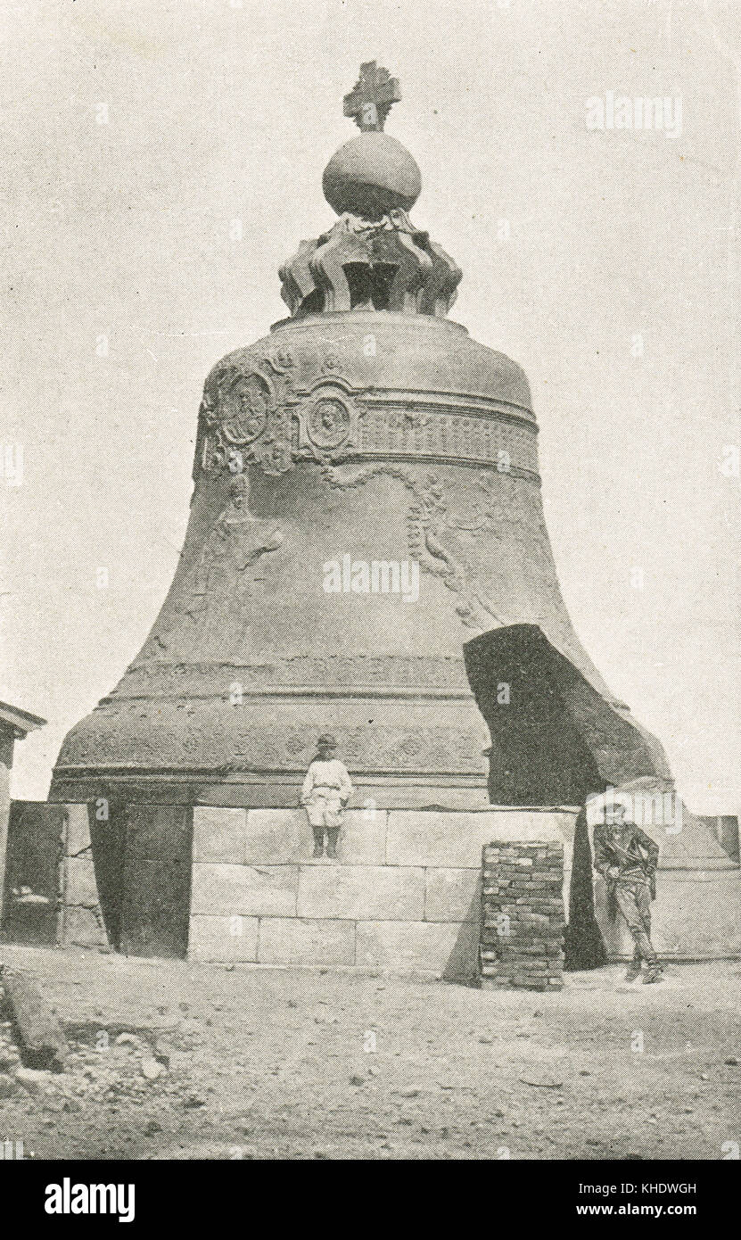 Zar kolokol Bell, Moskau, Russland, 19. Auch als zarenglocke bekannt, Zar - kolokol, tsarsky kolokol, Zar kolokol iii und Royal bell Stockfoto