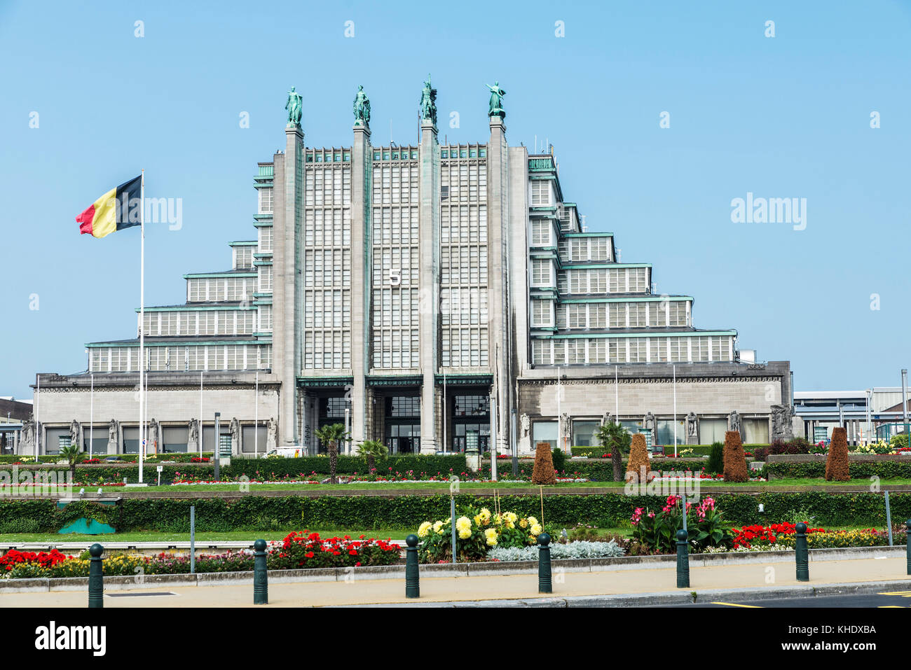 Brüssel, Belgien - 27. August 2017: Das Grand Palais, der große Pavillon oder die Hauptausstellung Pavillon in Brüssel, Belgien Stockfoto