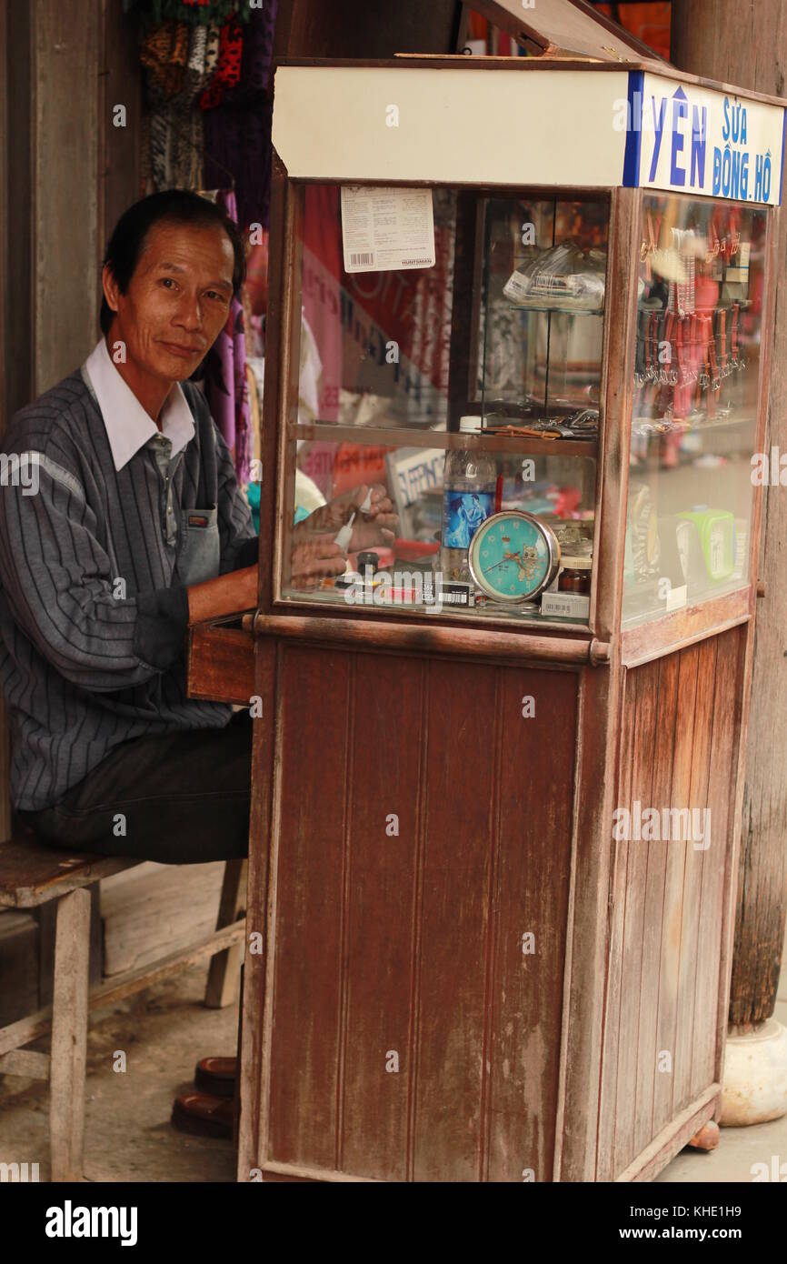 Vietnamesische Händler von der Straße Stockfoto