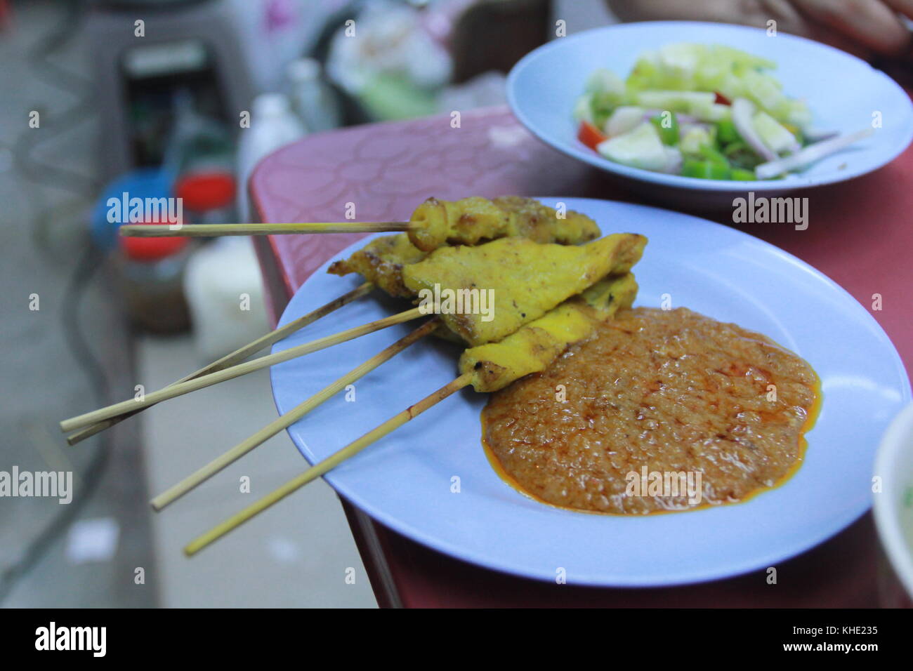 Satay Stockfoto