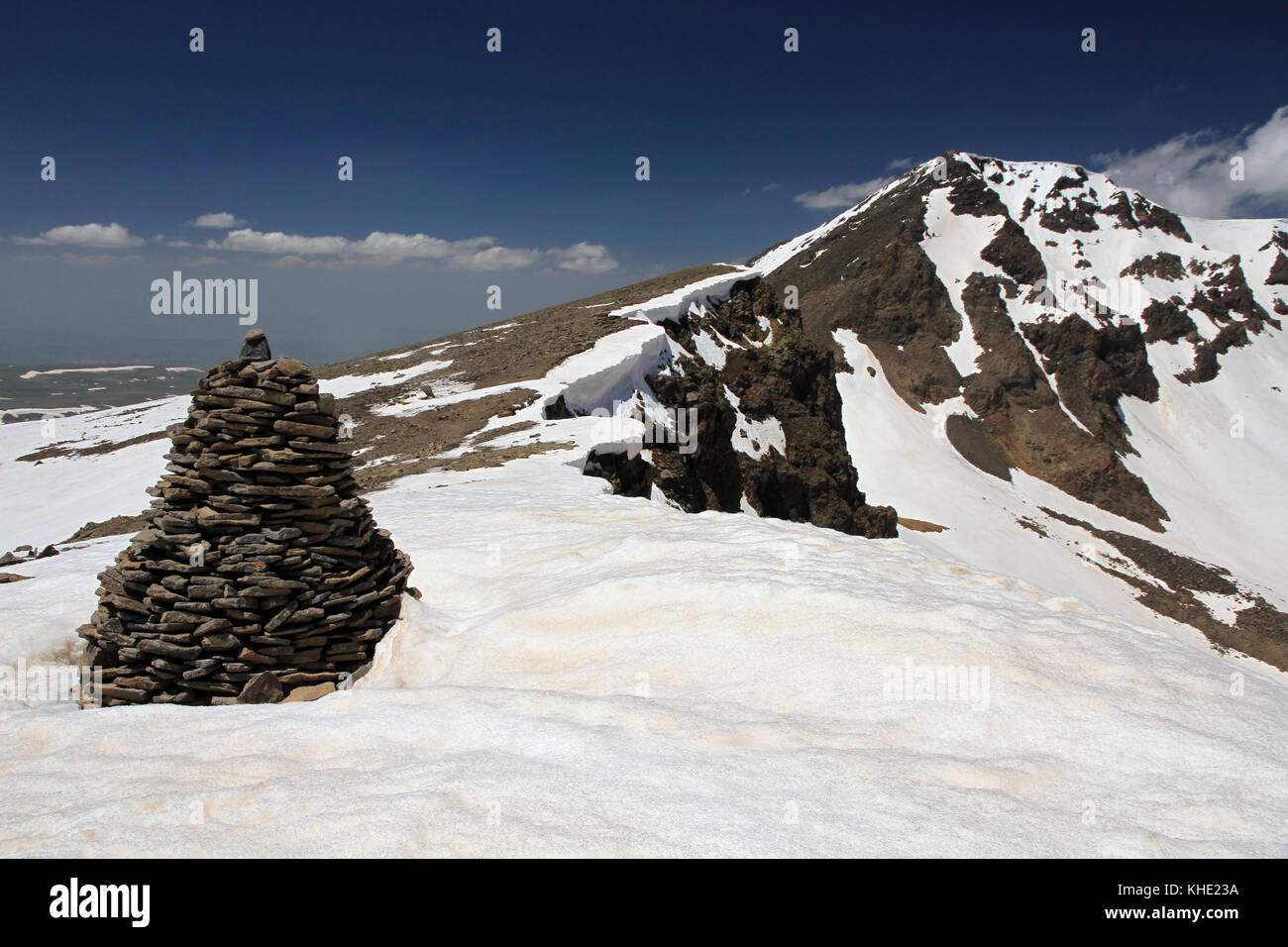 Mount Aragats, Kleinkaukasus, Aragatsotn Provinz, Armenien Stockfoto