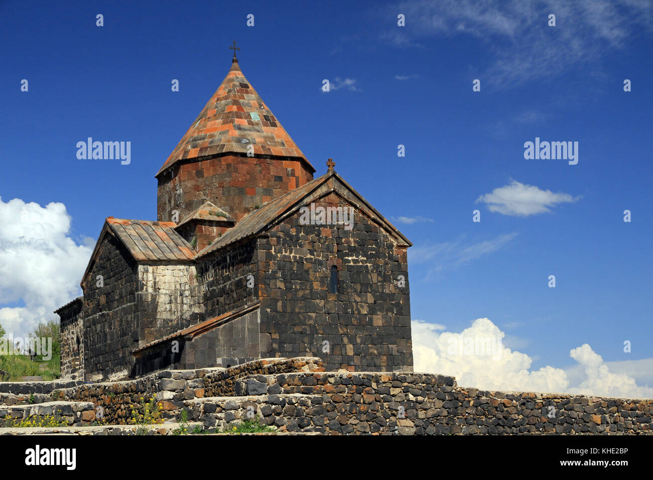Sevanavank - monastischen Komplex auf der Halbinsel Sevan See, Armenien Stockfoto