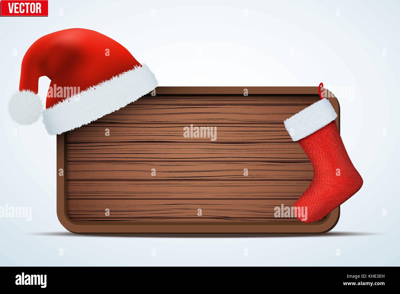 Gruß an Weihnachten board Stock Vektor