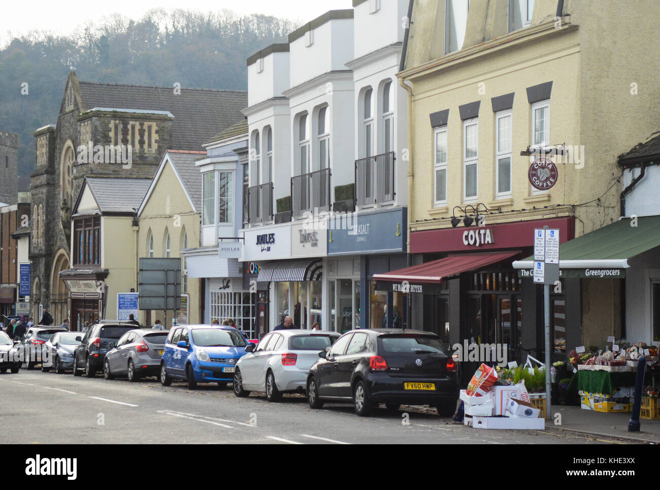 Das Dorf Mumbles in der Nähe von Swansea, die bei Touristen beliebt ist auf die walisische Stadt Stockfoto