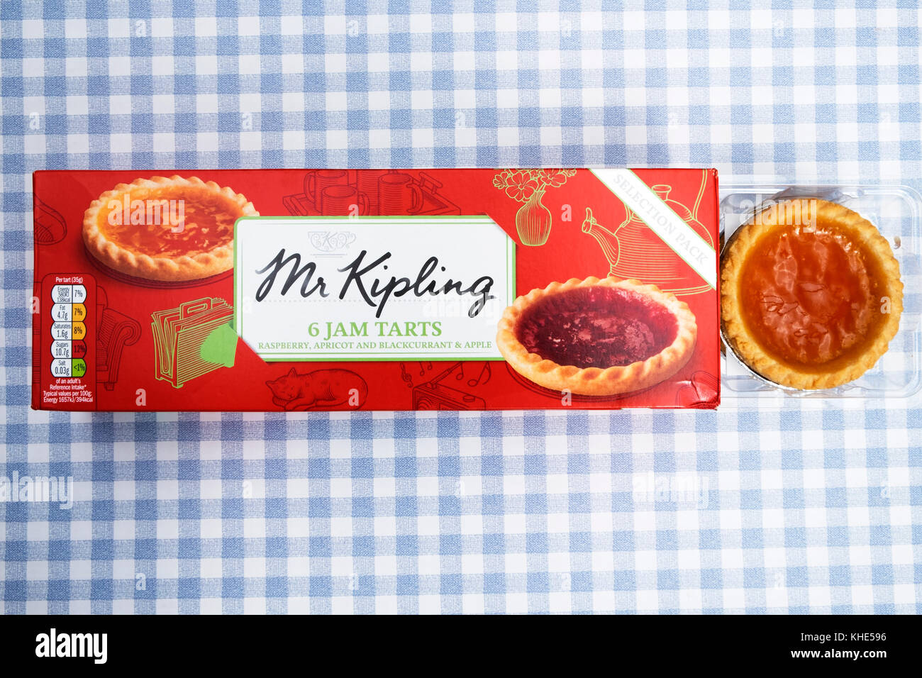 Herr Kipling Marmelade Kuchen Stockfoto