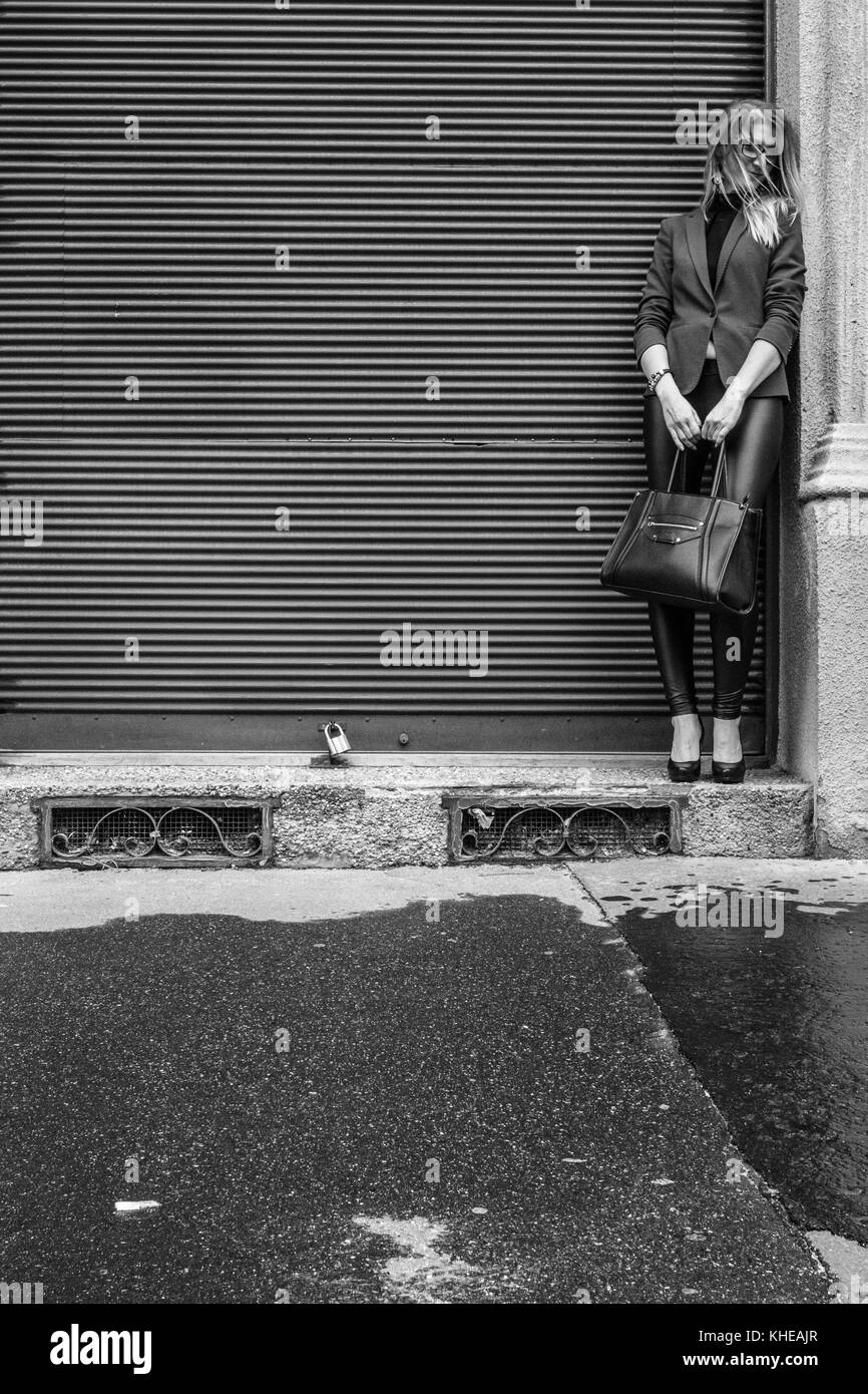 Liebe ist in der Regen Stockfoto