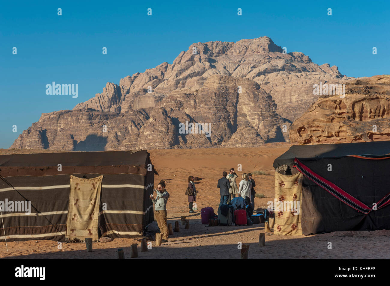 Kapitäne eco Desert Camp, Jordanien, Naher Osten Stockfoto