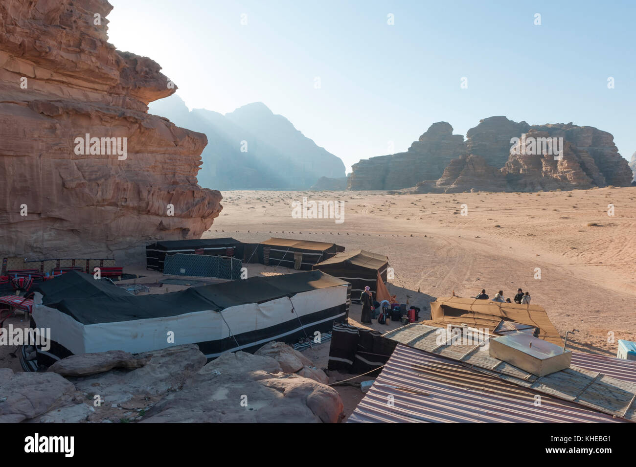 Kapitäne ECO Desert Camp, Jordanien, Naher Osten Stockfoto