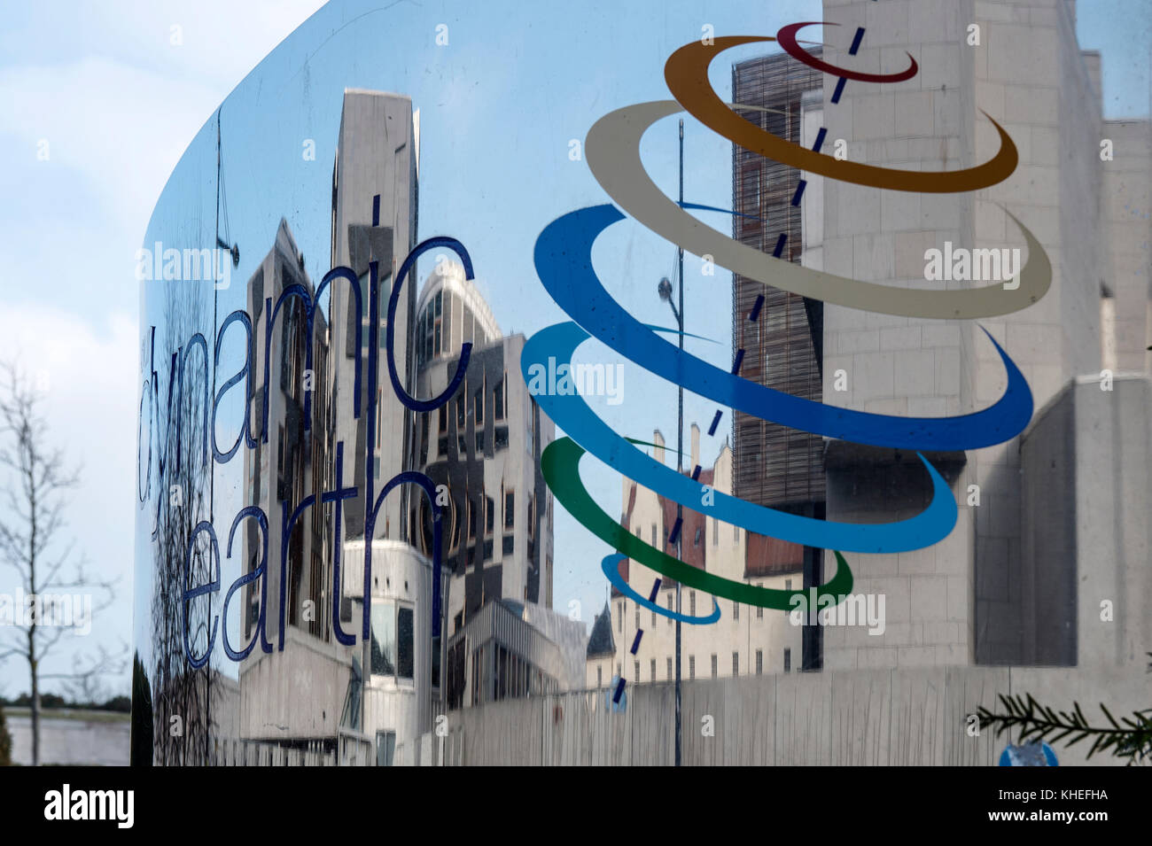 Vereinigtes Königreich, Schottland, Edinburgh, Dynamic Earth und schottischen Parlaments Stockfoto