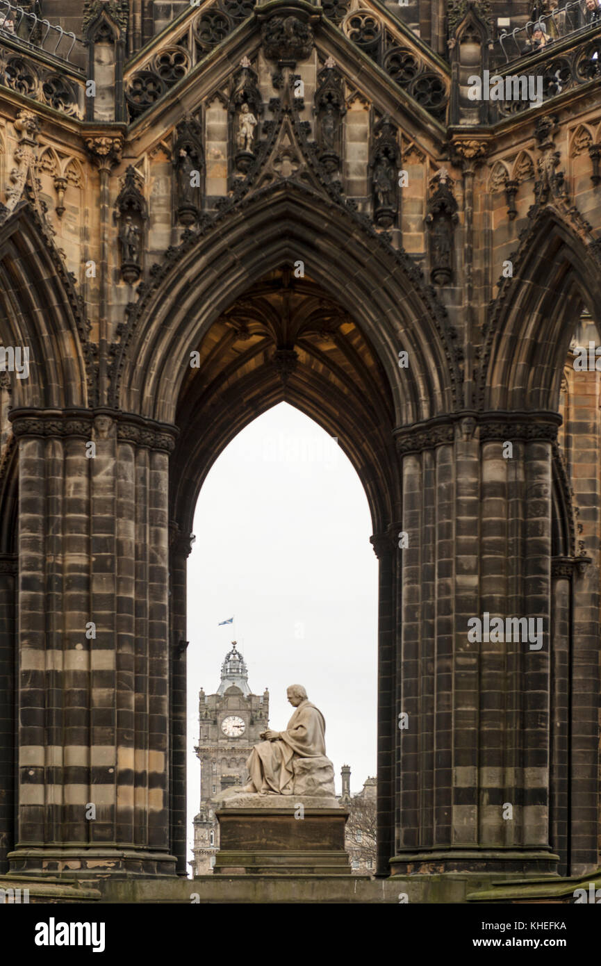 Vereinigtes Königreich, Schottland, Edinburgh, das Scott Monument Stockfoto