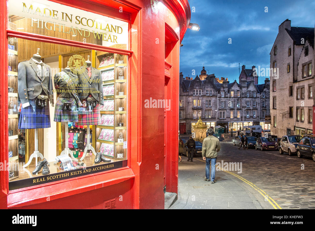 Vereinigtes Königreich, Schottland, Edinburgh, Victoria Street, traditionelle SHOP Stockfoto