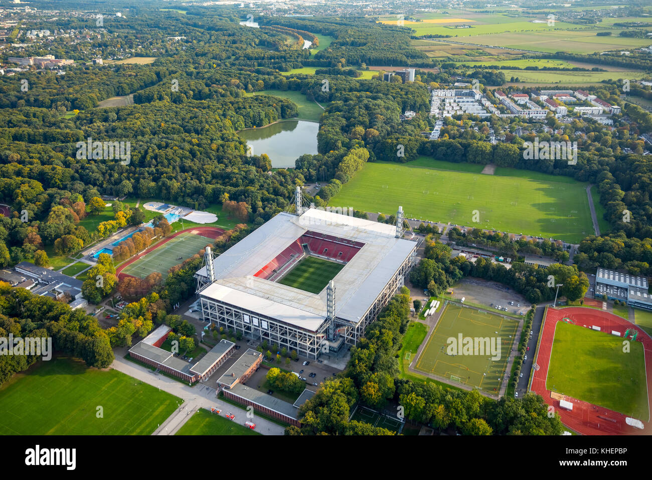 RheinEnergieStadion, Stadion des Bundesliga-Clubs 1. FC Köln, Müngersdorf, Köln, Rheinland, Nordrhein-Westfalen Stockfoto
