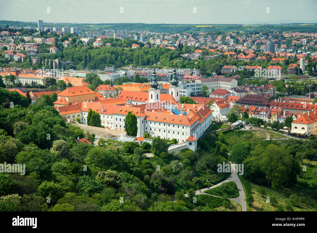 Prag, Ansicht von oben Stockfoto